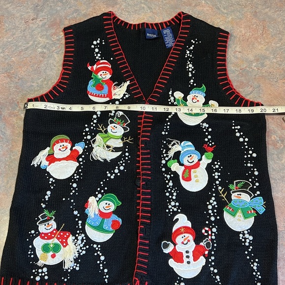EUC Ladies Festive Holiday Vest - Picture 12 of 13